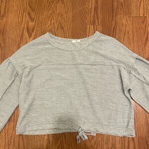Melrose and Market Grey Cropped Sweatshirt